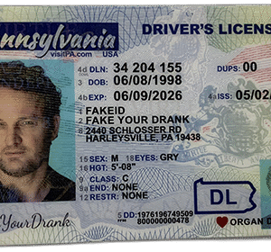 Old Pennsylvania FAKE ID