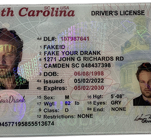 New South Carolina FAKE ID